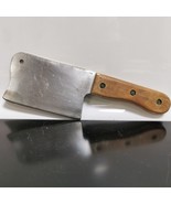 Antique Unbranded Handmade Steel Meat Cleaver Cooking Knife Collectible - $50.54 CAD
