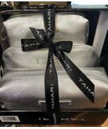 Tahari 3PC Cosmetic Case Silver New - $24.15 CAD