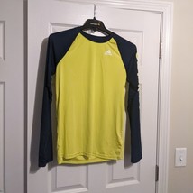 Adidas neon boys XL yellow and blue long sleeve shirt - $9.90