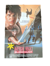 American Ninja 3 Blood Hunt Original 1989 Video Store Movie Poster Bradl... - $16.83
