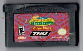 Nintendo Gameboy Advance Wild Thornberry&#39;s Chimp Chase Video Game Cart Only - $19.40