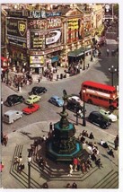 England UK Postcard London Piccadilly Circus Cars - $2.96