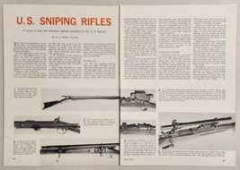 1965 Magazine Photo Article US Sniping Rifles Civil War, World War 1 &amp; 2  - £13.65 GBP