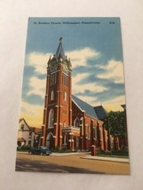 Vintage Postcard Unposted Linen St Boniface Church Williamsport PA - £2.24 GBP