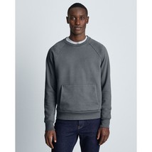 Everlane Mens The Track Crewneck Sweatshirt Pockets Slate Gray XL - £30.17 GBP