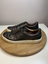 Frye Ivy Brown Leather Shoes Womens Size 6 Sneakers Low Top Lace Up - £23.21 GBP