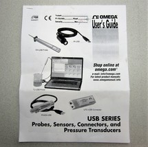 Omega Users Guide USB Series Probes, Sensors, Connectors &amp; Pressure Tran... - £13.94 GBP