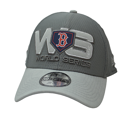 Boston Red Sox New Era 39THIRTY Gray 2Tone World Series Champs MLB Baseball Hat