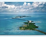 Bahia Honda Bridge Aerial View Looking North Key West FL Chrome Postcard N5 - $2.92