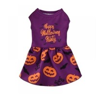 Halloween Dog Dress Pet Pumpkin Print Princess Sundress Cute for Small Dog Cats - £6.23 GBP