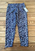 sage collective NWT $70 Women’s Cheetah Patterned leggings size XL black Q1 - £29.63 GBP