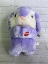 Goffa Praying Bunny Rabbit Kneeling Plush Stuffed Animal Toy Purple With... - $51.98