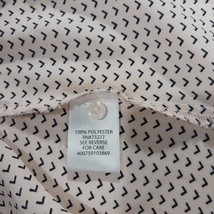 Candies RN#73277 Women's Peach & Black Roll Tab Sleeve Full Button Shirt Size XS image 5