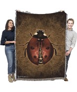 Steampunk Ladybug Blanket By Brigid Ashwood By Pure Country Weavers - Gift - $79.95