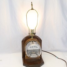 Sangamo Electric Meter Table Lamp 3 Way Switch Springfield IL 7.75&quot; W x ... - $4,957.72 MXN
