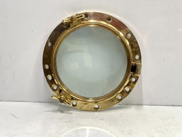 Maritime Sale, Old Vintage Original Solid Brass Heavy Round Porthole with keys - $760.66