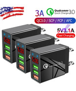 3PACK 3 Port Fast Quick QC 3.0 USB Hub Wall Charger Power Charge Adapter... - $16.99