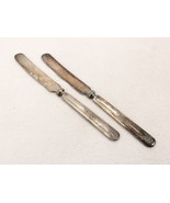 Lot of 2 Antique Silver Plate Butter Knives, William Rogers &amp; Son, SLVR-09 - €12,81 EUR