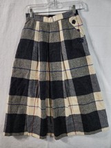 Summit Sportwear Plaid Womens Skirt Greece Size 8 Wool Blend Blue - $22.68