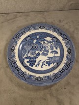 Set of 2 Churchill Blue Willow Dinner Plates 10&quot; Made In England - $23.98