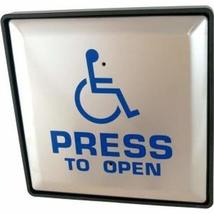 Dorma WS-1 Actuator Wall Plate with Logo and Press to Open Text - $2,570.39 MXN