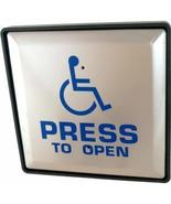 Dorma WS-1 Actuator Wall Plate with Logo and Press to Open Text - $137.20