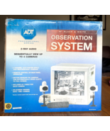 NOS ADT 14" black and white 4 channel 2 Cameras 2 way audio observation system - $207.00 CAD