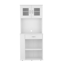 Pantry Double Door Cabinet Folbert, Kitchen, White - $296.99
