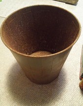 000 Vintage Lawson Industrial Metal Waste basket Trash Can Mid Century - $24.99