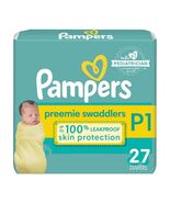 Pampers Swaddlers Diapers Ultra Absorbent Preemie 27 Count Size P1 - €15,37 EUR Pampers Swaddlers Diapers Ultra Absorbent Preemie 27 Count Size P1 - €15,37 EUR