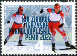 Poland 2022. XIII Winter Paralympic Games - Beijing, China (MNH OG) Stamp - £1.98 GBP