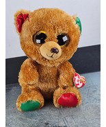2017 TY Beanie Boos Bella the Christmas Teddy Bear w/Candy Cane and Glit... - $187.22 MXN