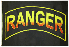 3X5 Ranger Army Ranger Yellow Letters Flag 3&#39;X5&#39; Banner Grommets Polyester 100D - £15.17 GBP