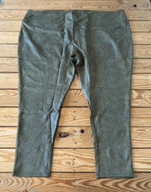 All Worthy NWOT Women’s Faux leather leggings size 4X Olive DN - £12.50 GBP