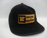 TE Tractors Equipment Patch Hat VTG K Brand Black Corduroy Snapback Base... - $29.99