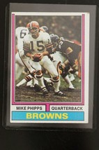 Vintage Football Trading Card 1974 Topps #87 Mike Phipps Browns Qb - £7.86 GBP