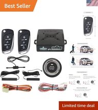PKE Passive Keyless Entry Car Alarm System Push Start Button Remote Star... - $104.43