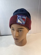 New York Rangers NHL Iconic Knit Cuffed Beanie Winter Hat by Fanatics Pre owned - £16.32 GBP