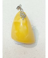 Vintage-style: Amber Pendant-Butter Yellow color - $99.00