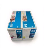 HP Q5952A,Q5953A Yellow,Magenta Toner Cartridge Sealed One Box Damage  - $46.75