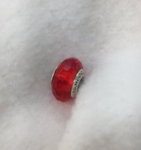 Very good Condition Pandora FASCINATING RED Murano Glass Bead - $16.00