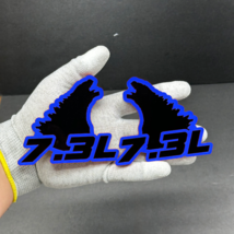 Godzilla Badges Emblem RAGING 7.3 Blue/Black (2) BADGES, Fender Angry Ag... - $812.24 MXN