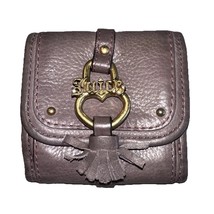 Vintage Y2K Authentic Juicy Couture Purple Grey Leather Bifold Wallet Co... - €31,00 EUR