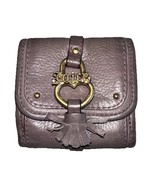 Vintage Y2K Authentic Juicy Couture Purple Grey Leather Bifold Wallet Co... - €30,74 EUR
