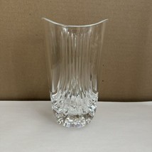 Vintage Crystal Glass Vase Clear 6.5&quot; - $30.75