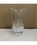 Vintage Crystal Glass Vase Clear 6.5&quot; - $568.40 MXN