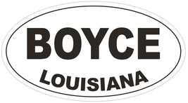 Boyce Louisiana Oval Bumper Sticker or Helmet Sticker D3790 - $1.39+
