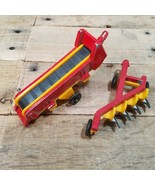 Yellow Red Farm tractor Implements Made In Hong Kong - £15.73 GBP