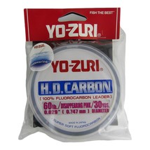 Yo-Zuri H.D. Carbon Fluorocarbon Disappearing Pink 60 lb 30 yds - $28.15