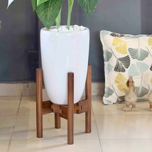 Adjustable Plant Stand, Acacia wood Pot Holder, Pot &amp; Plant NOT Included. - $744.61 MXN